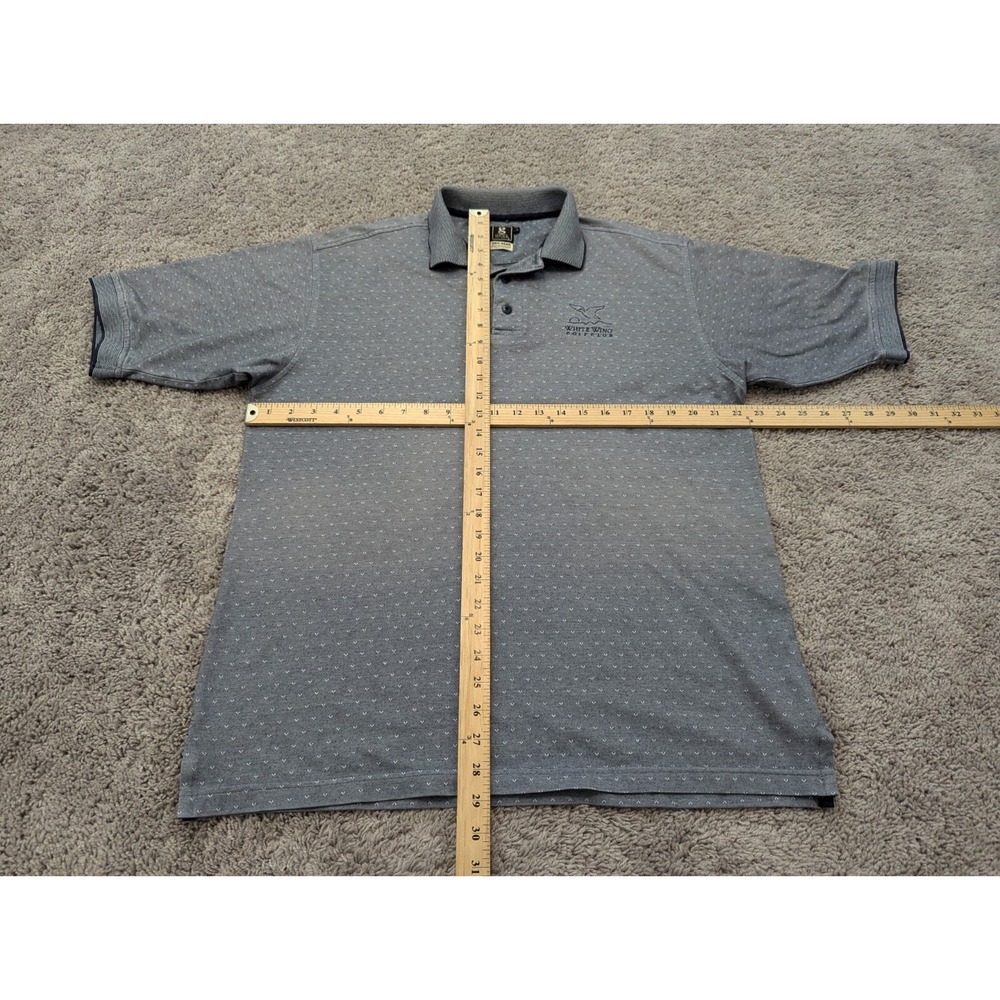 Vintage Gear For Sports Polo Shirt Mens Large Gray Moisture Wicking Golf - Picture 6 of 12